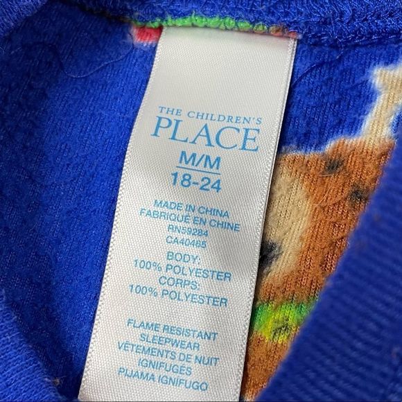 Blue Fleece Santa Claus Christmas Pajama Set - Picture 6 of 6